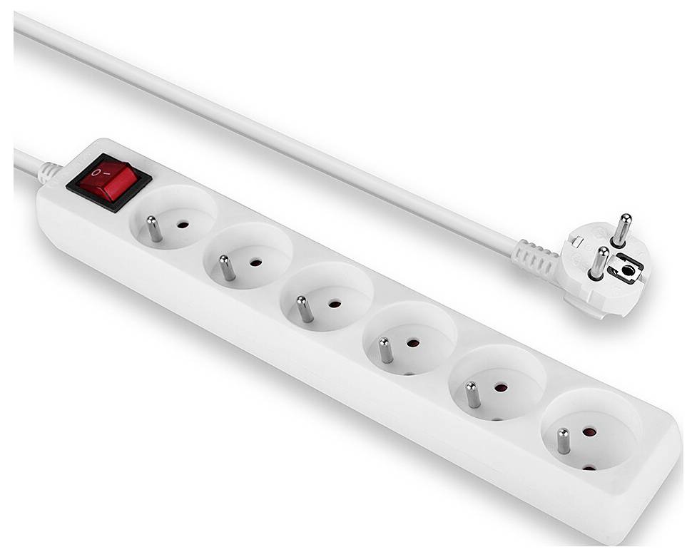 LINDY 73126 Steckdosenleiste Weiß Kaltgerätestecker 1 St.