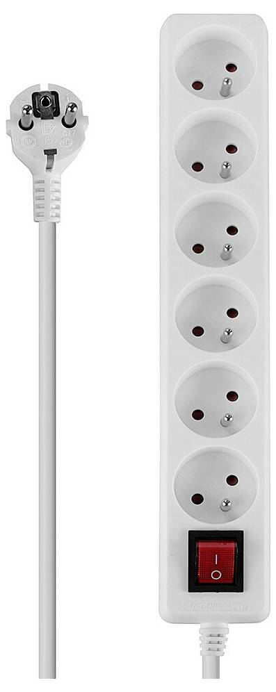 LINDY 73126 Steckdosenleiste Weiß Kaltgerätestecker 1St.