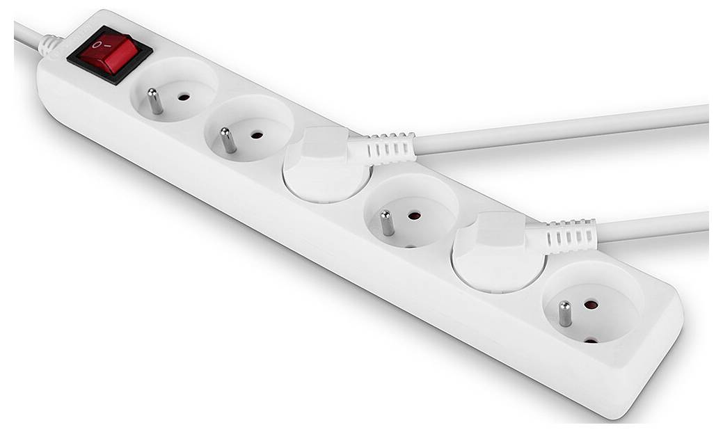 LINDY 73126 Steckdosenleiste Weiß Kaltgerätestecker 1 St.