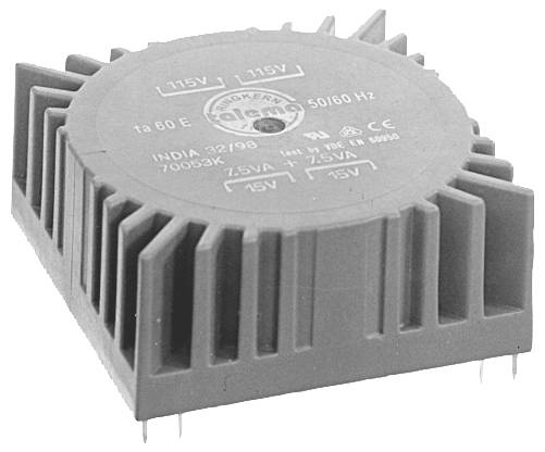 Talema 70052K Printtransformator 2 x 115V 2 x 12V 15 VA 625mA
