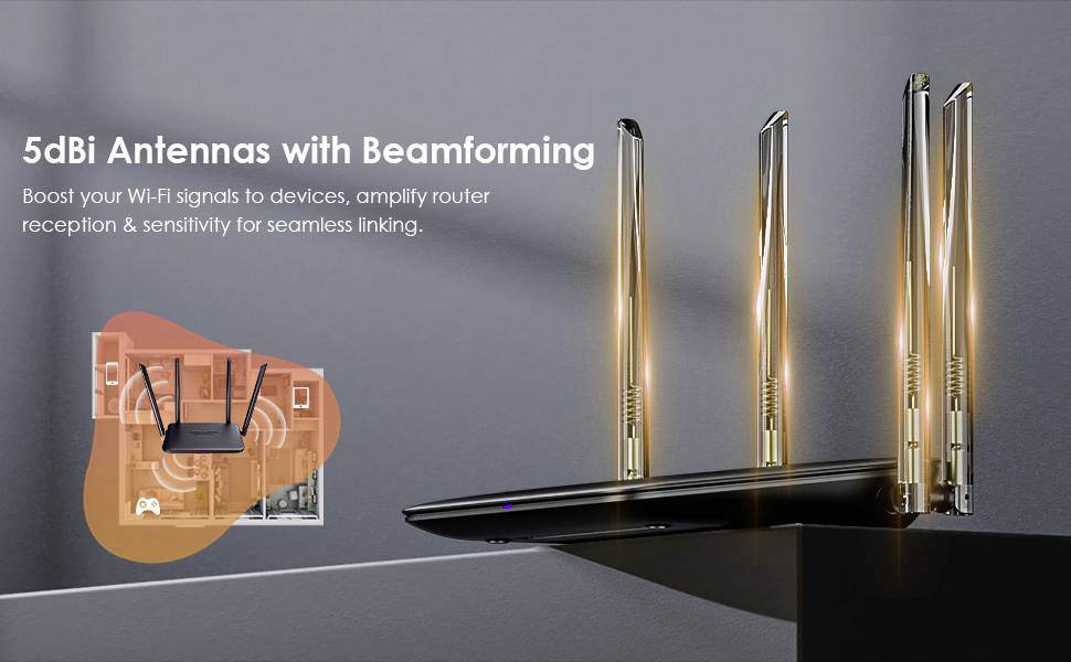 Wavlink BE3600 WLAN Router 2.4GHz, 5GHz 3568MBit/s