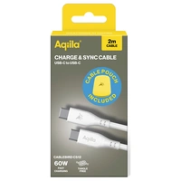 Aqiila Cablebird CS12 USB-C® Kabel USB 2.0 USB-C® Stecker 2.00m Weiß AQCBPBIC2SI829 Aqiila Cablebird CS12 USB-C® Kabel USB 2.0 USB-C® Stecker 2.00m Weiß AQCBPBIC2SI829
