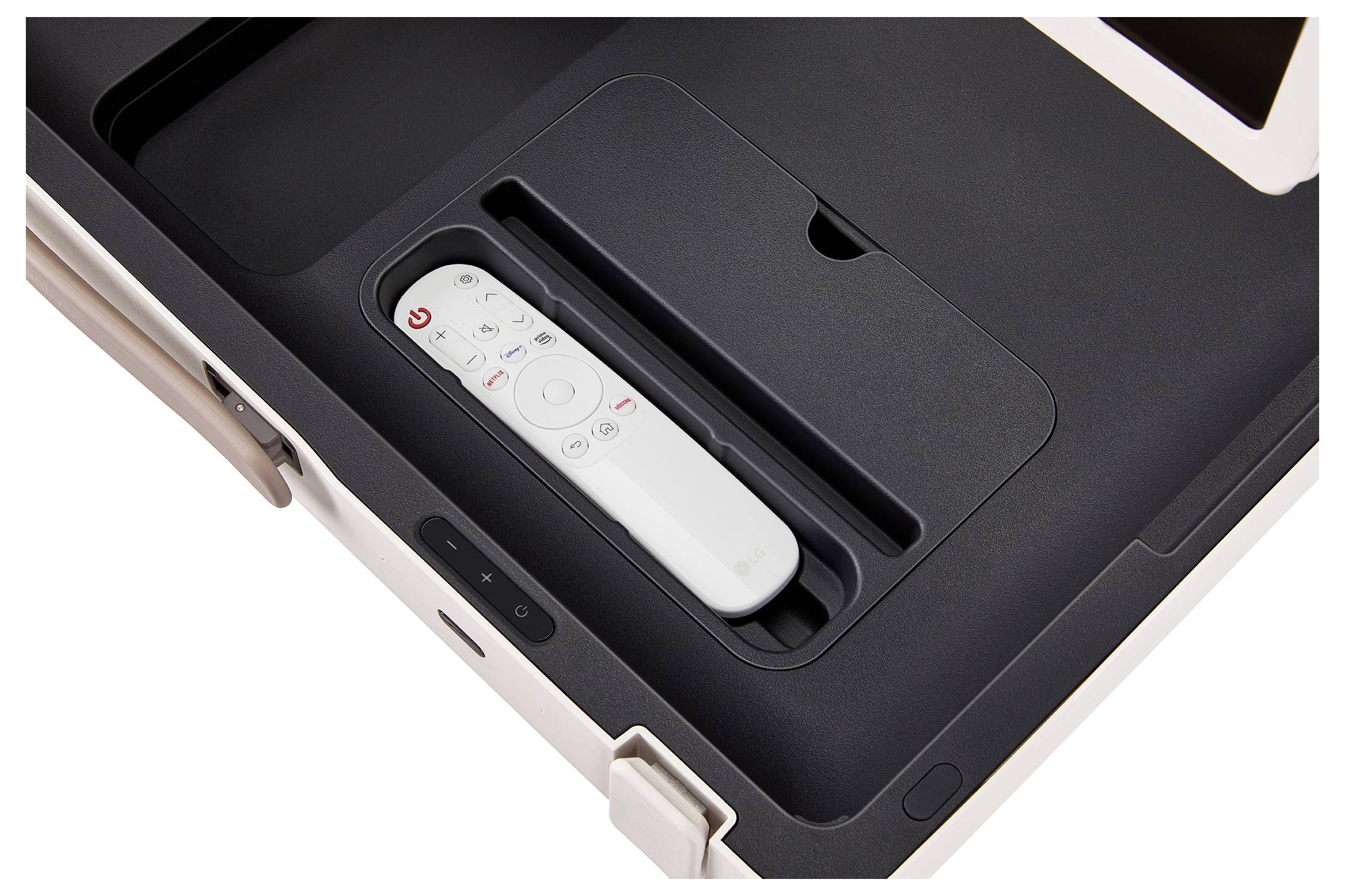 LG Electronics StanbyME Go (27LX5QKNA) LCD-TV 68cm 27 Zoll EEK E (A - G) Akkubetrieb, Full HD, Smart TV, WLAN Beige