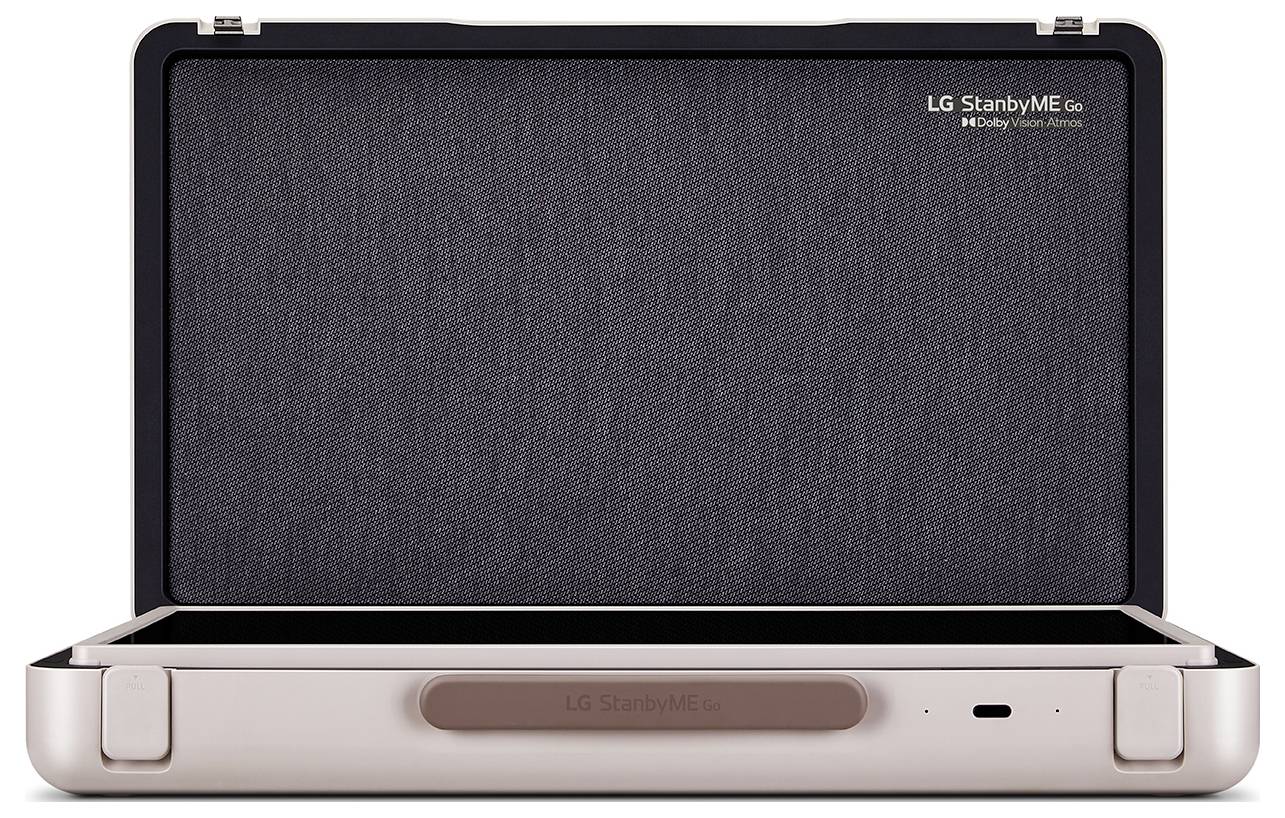 LG Electronics StanbyME Go (27LX5QKNA) LCD-TV 68cm 27 Zoll EEK E (A - G) Akkubetrieb, Full HD, Smart TV, WLAN Beige