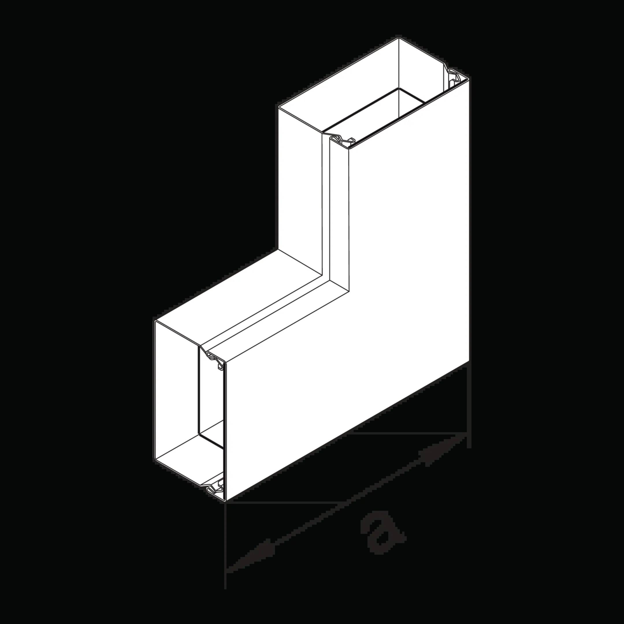 Hager FWKP6006059016 Flachwinkel 1St.