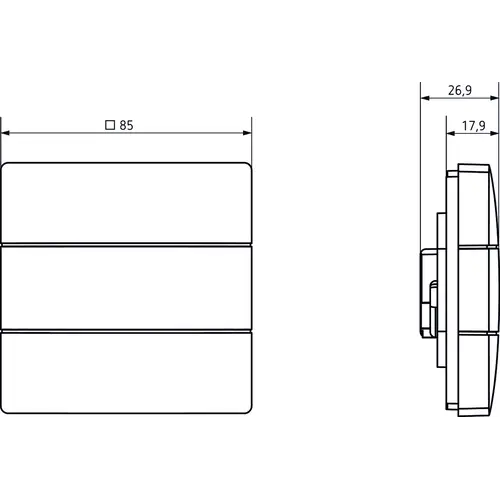 Theben 4969254 Tastsensor iON 104 KNX SR Theben 4969254 Tastsensor iON 104 KNX SR