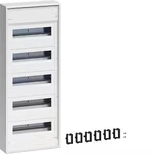 Hager VA60CN Kleinverteiler bestückt Inhalt 1St.