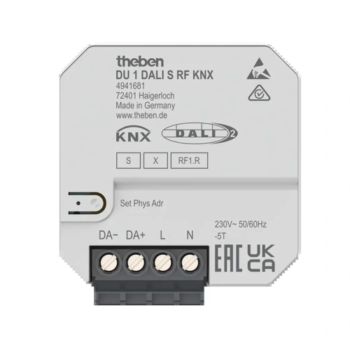 Theben 4941681 Funk-DALI-Aktor DU 1 DALI S RF KNX Theben 4941681 Funk-DALI-Aktor DU 1 DALI S RF KNX