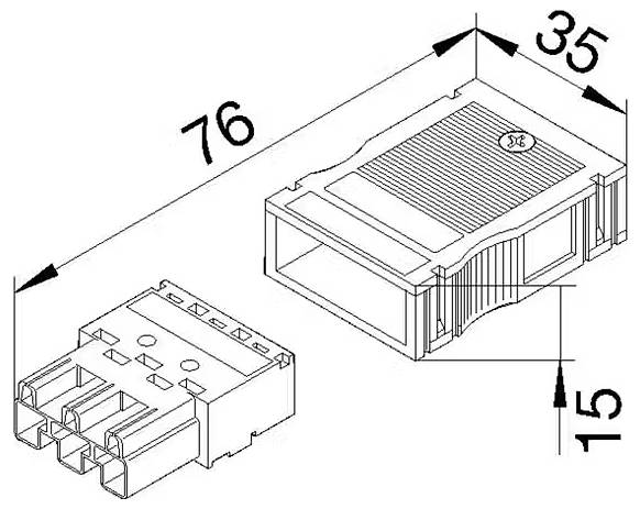 Hager GKWAJC3 Stecker 1St.