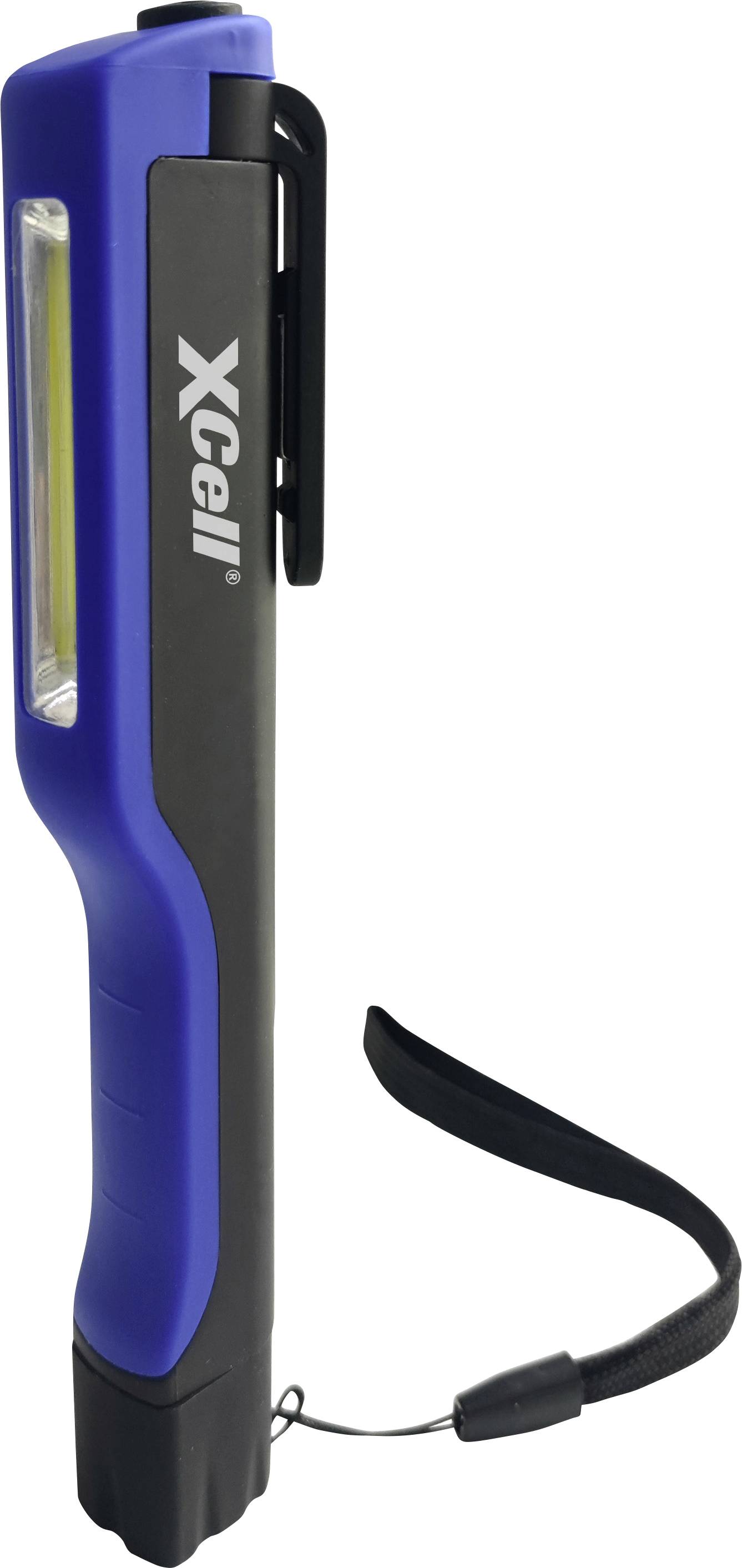 XCell 149197 Pro Penlight batteriebetrieben COB LED 167 mm Blau, Schwarz