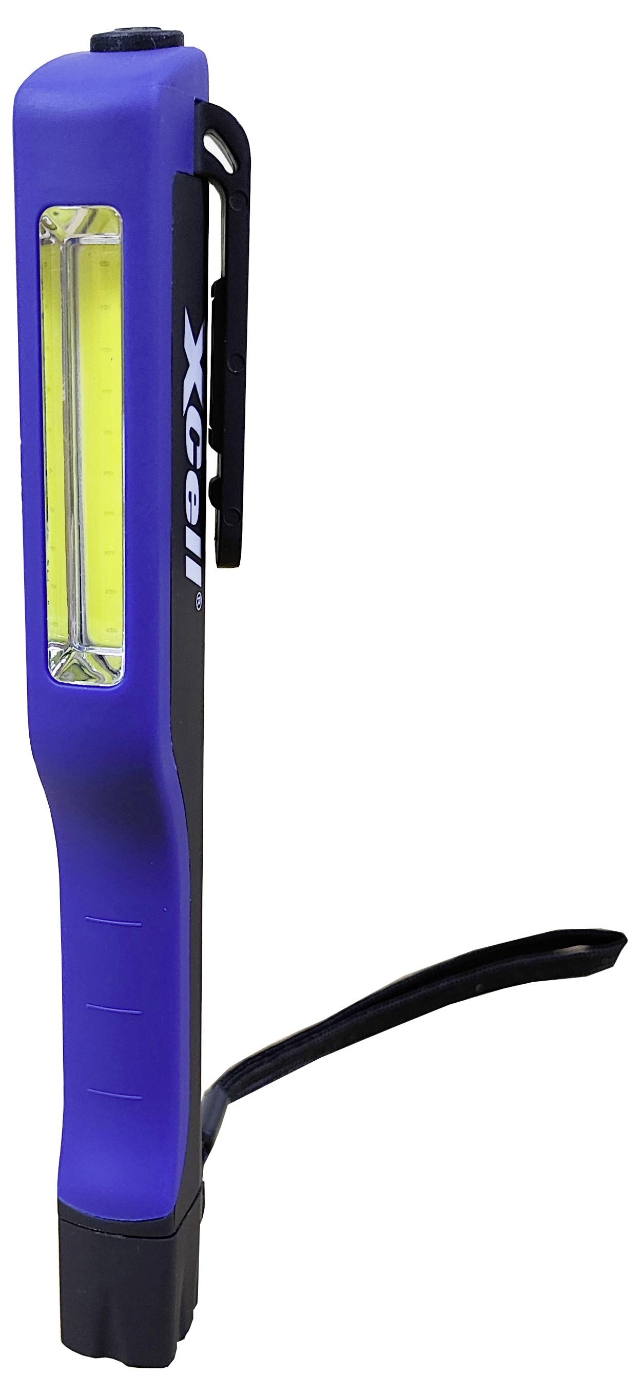 XCell 149197 Pro Penlight batteriebetrieben COB LED 167mm Blau, Schwarz