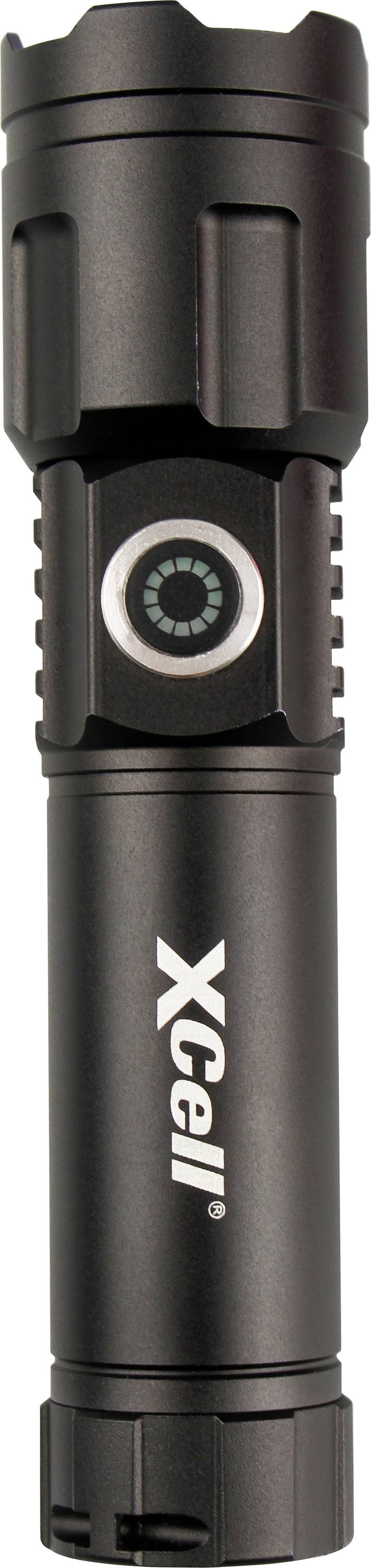 XCell Lunalux Slim LED Taschenlampe mit Holster, mit Handschlaufe, mit Stroboskopmodus akkubetriebe