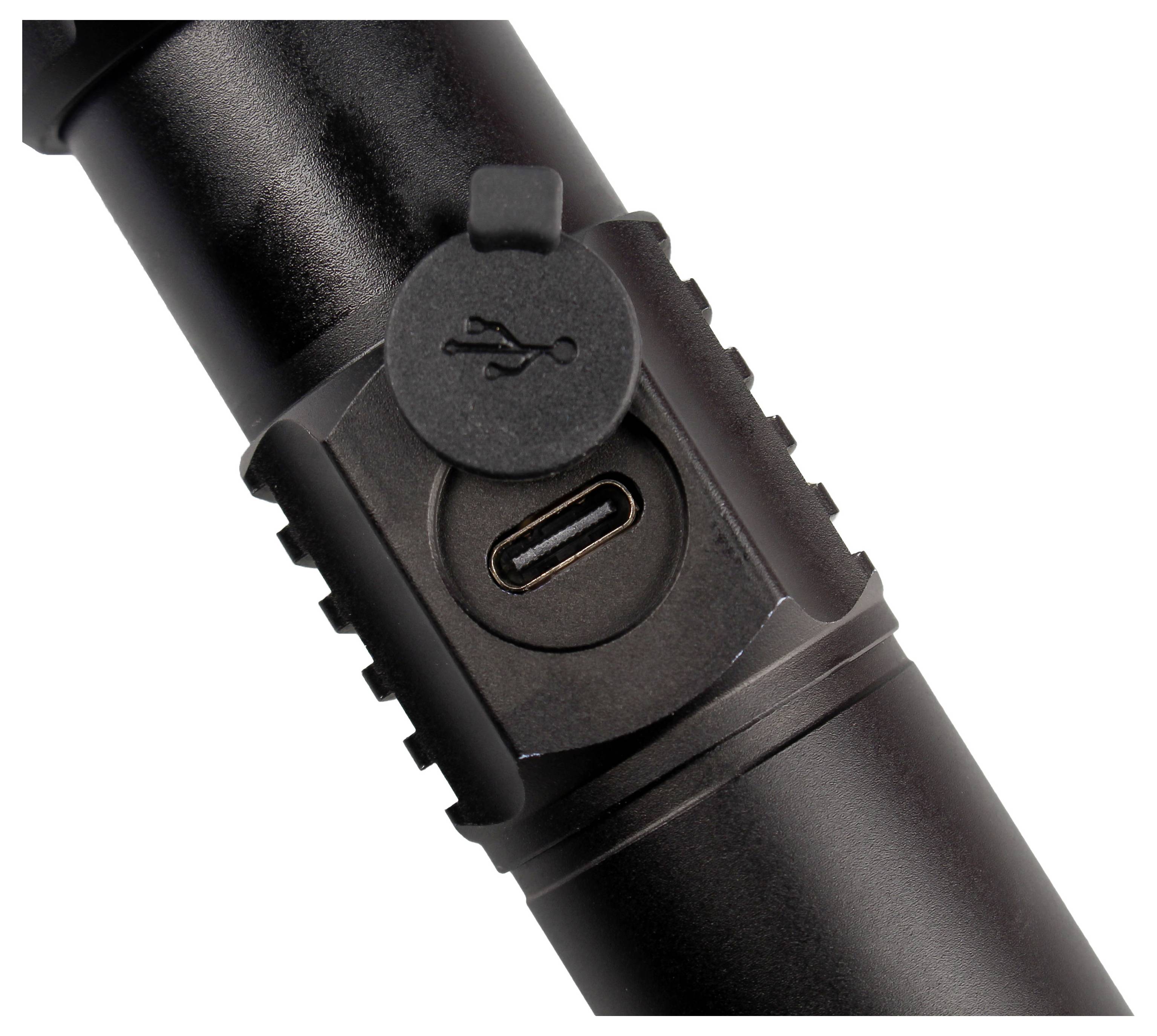 XCell Lunalux Slim LED Taschenlampe mit Holster, mit Handschlaufe, mit Stroboskopmodus akkubetrieben 400lm 11.5h 150g