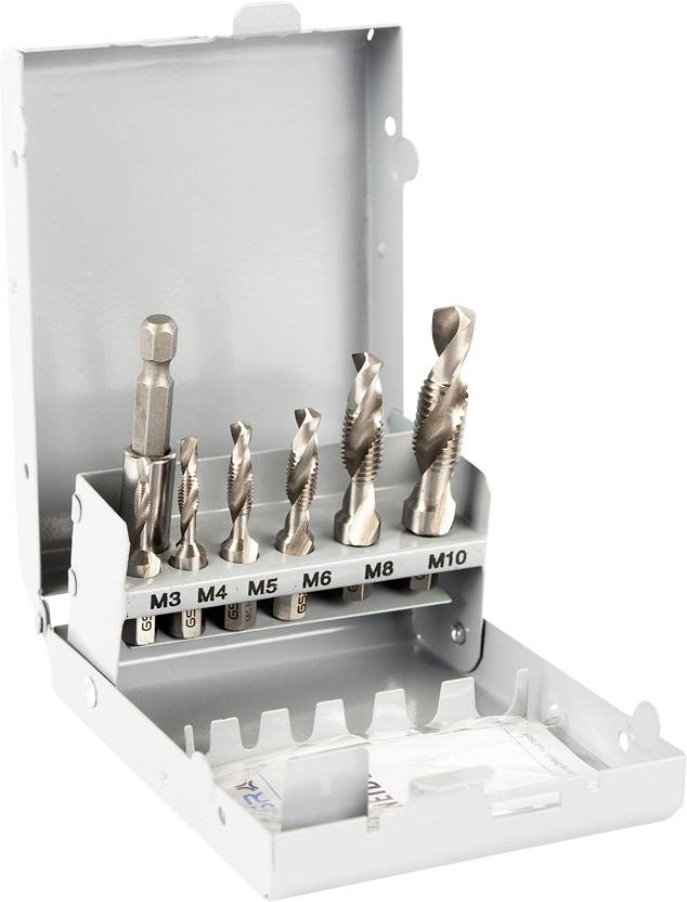 GSR 00708020 Gewindeschneidsatz 7teilig metrisch M3 - M10 DIN 3126 HSS-G 1 St.