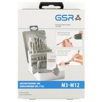 GSR 00708040 Gewindeschneidsatz 17teilig metrisch M3 - M12 DIN 352 HSS-G 1St. GSR 00708040 Gewindeschneidsatz 17teilig metrisch M3 - M12 DIN 352 HSS-G 1St.
