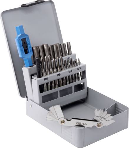 GSR 00708050 Gewindeschneidsatz 23teilig metrisch M3 - M12 DIN 352, DIN 1814 HSS-G 1St.