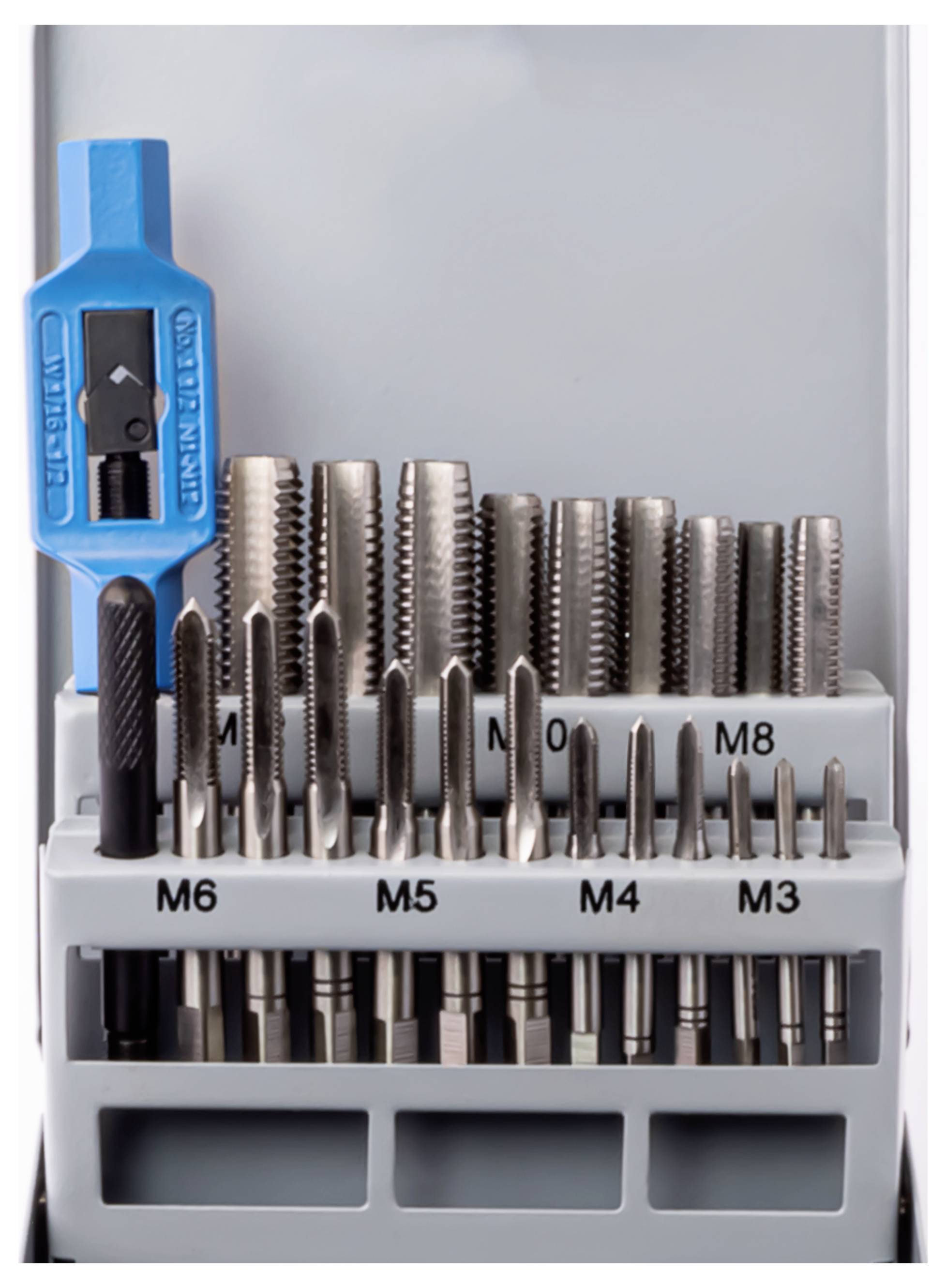 GSR 00708050 Gewindeschneidsatz 23teilig metrisch M3 - M12 DIN 352, DIN 1814 HSS-G 1St.