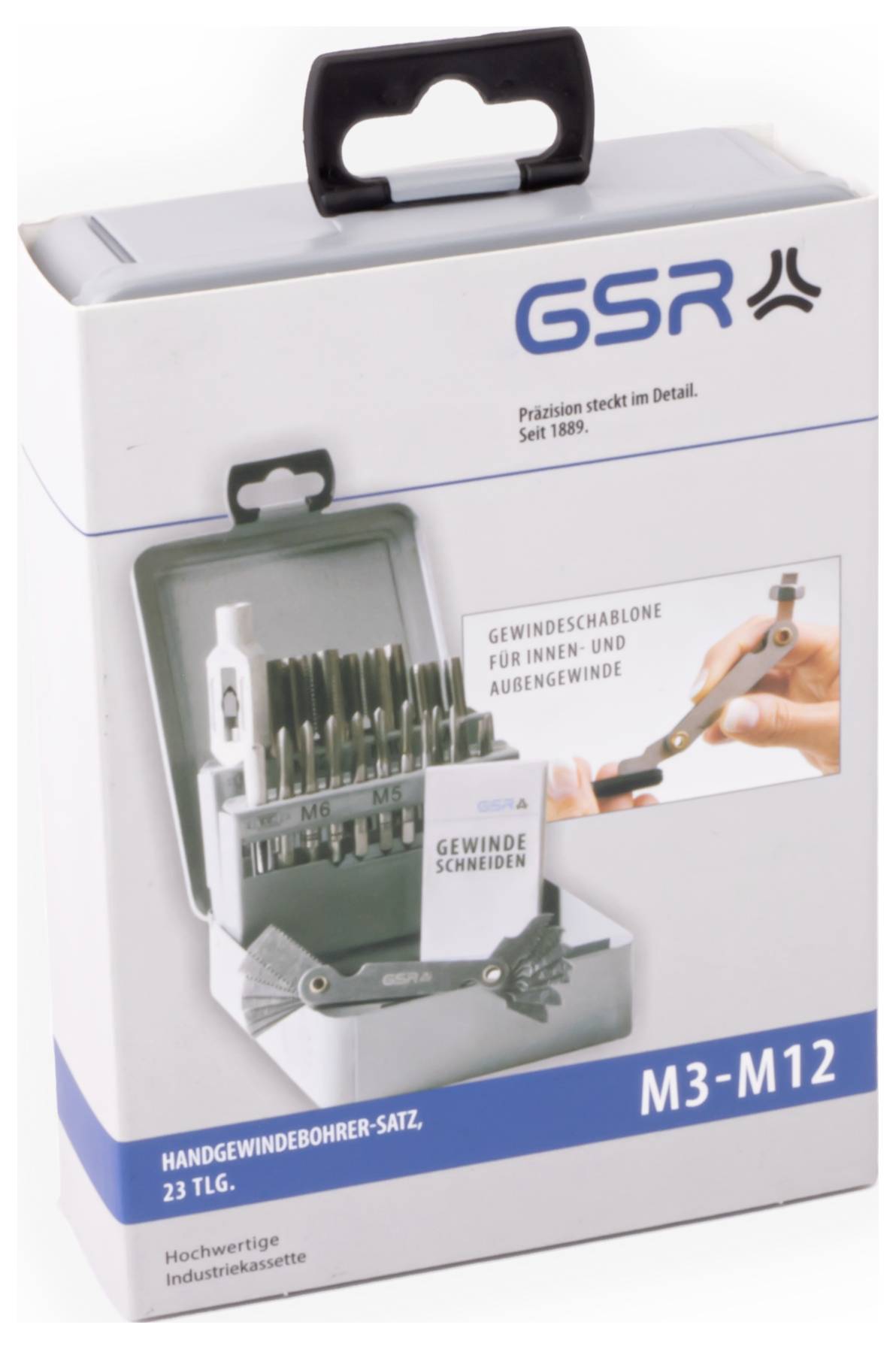 GSR 00708050 Gewindeschneidsatz 23teilig metrisch M3 - M12 DIN 352, DIN 1814 HSS-G 1 St.