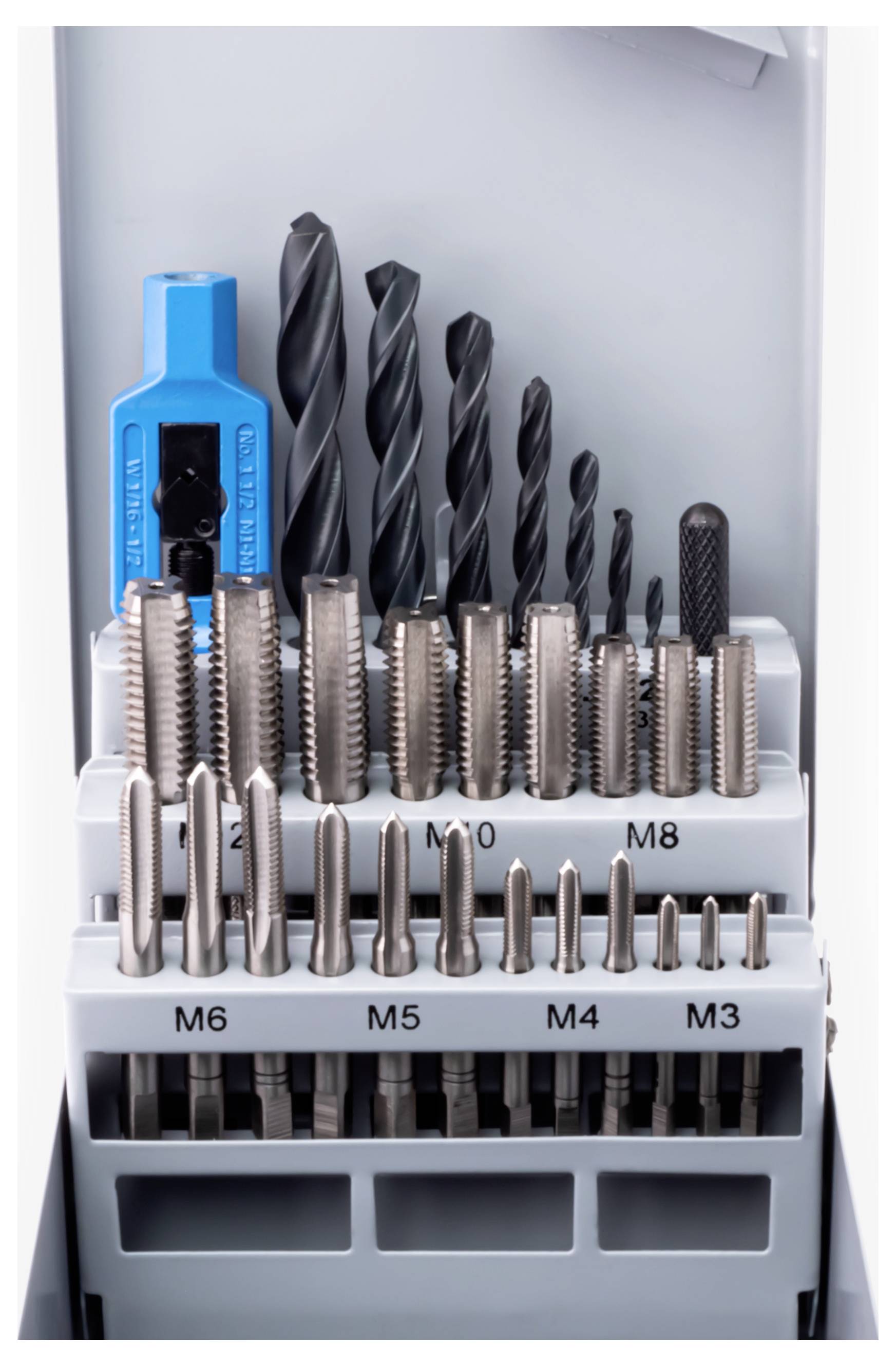 GSR 00708060 Gewindeschneidsatz 30teilig metrisch M3 - M12 DIN 352, DIN 1814 HSS-G 1 St.