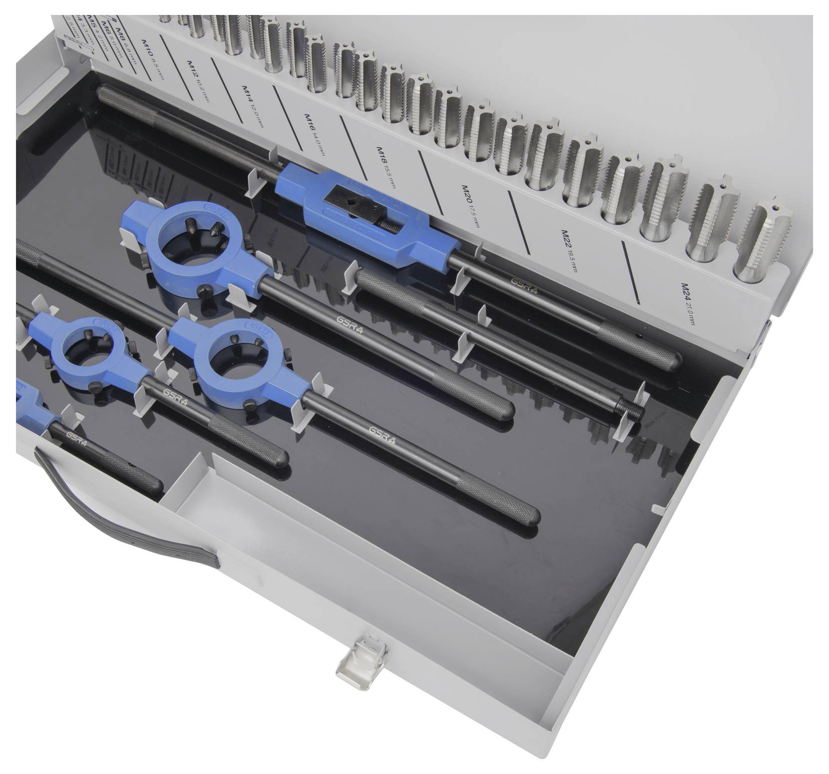 GSR 00708110 Gewindeschneidsatz 64teilig HSS-G metrisch M3 - M24