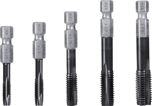 Fein 63110046010 VARIO Gewindebohrer metrisch M8, M10, M12, M14, M16 HSS 5 St.