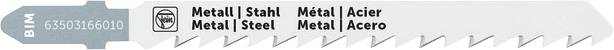 Fein 63503166010 Stichsägeblatt für Metall BIM 75 T1.2 MS SC 5St.