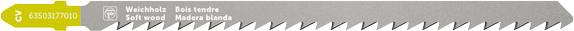 Fein 63503177010 Stichsägeblatt für Holz CV 130 T4 SW SC 5St.