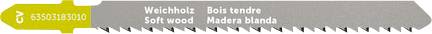 Fein 63503183010 Stichsägeblatt für Holz CV 75 T2.5 SW SC RV 5 St.
