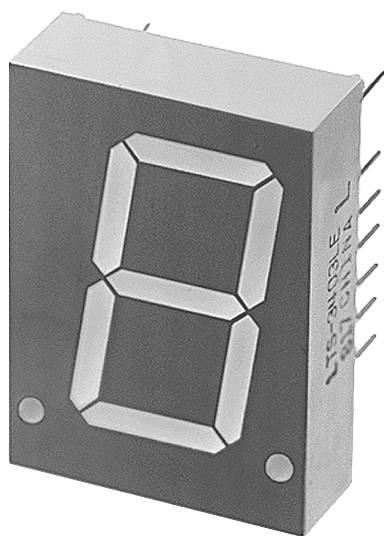 Lite-On 7-Segment-Anzeige Rot, Orange 20.32mm 2V Ziffernanzahl: 1