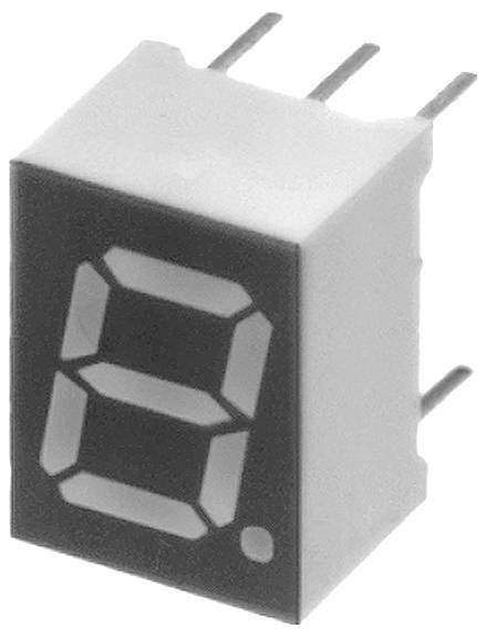 Lite-On 7-Segment-Anzeige Rot, Orange 7mm 2V Ziffernanzahl: 1