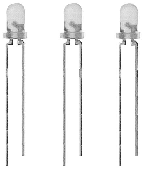 Lite-On LTL4231N-022 LED bedrahtet Grün Gewölbt 3mm 12.6 mcd 60° 20mA 2.1V