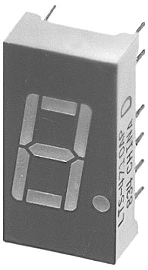 Lite-On 7-Segment-Anzeige Rot 10.16mm 2.1V Ziffernanzahl: 1
