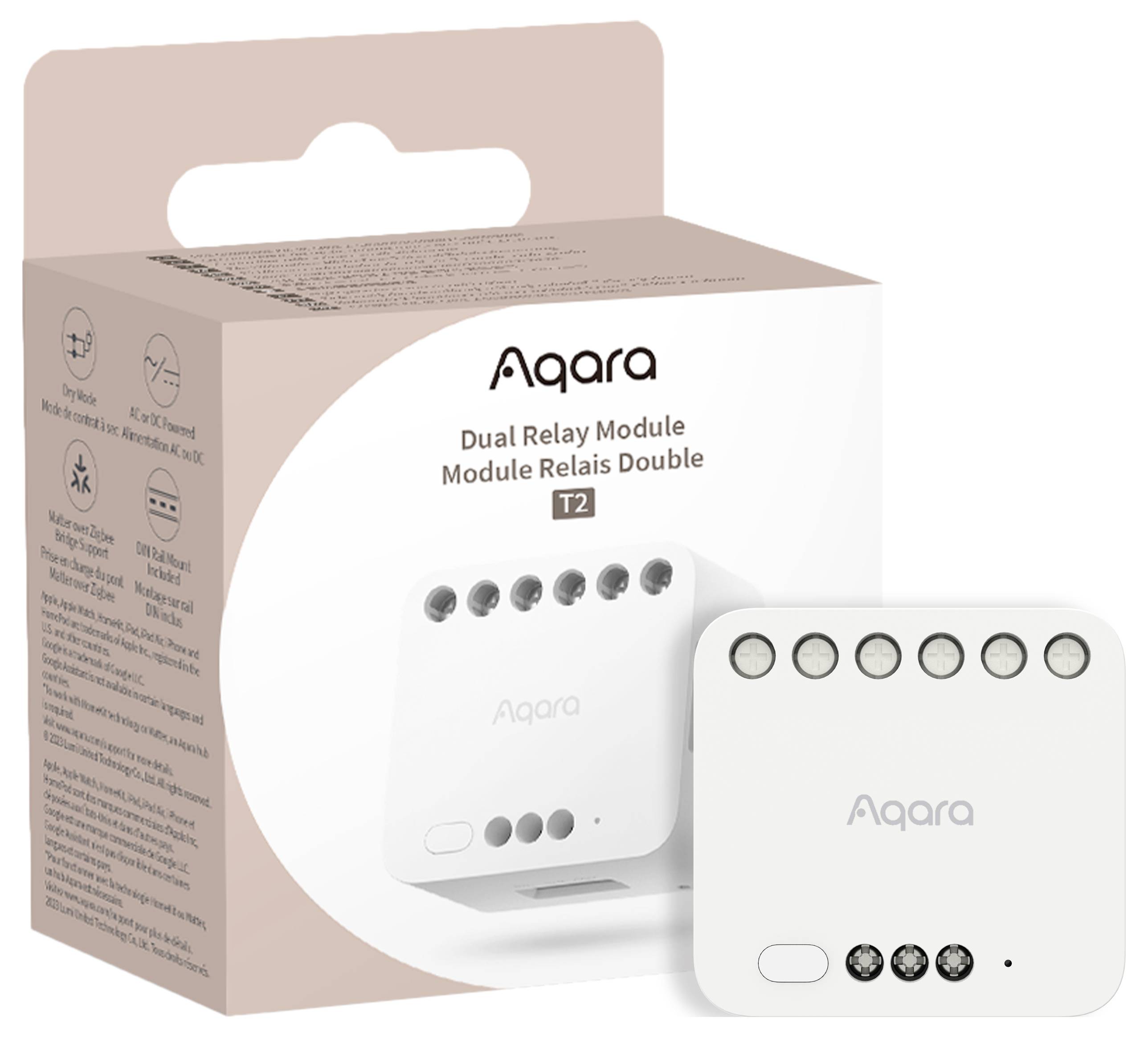 Aqara Funk-Schaltaktor DCM-K01 Weiß Apple HomeKit, Alexa, Google Home