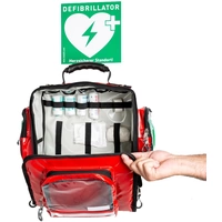 MEDX5 1-52344 Erste Hilfe Wandtasche mit Defibrillatorfach (leer) 40 x 35 x 25 Rot MEDX5 1-52344 Erste Hilfe Wandtasche mit Defibrillatorfach (leer) 40 x 35 x 25 Rot