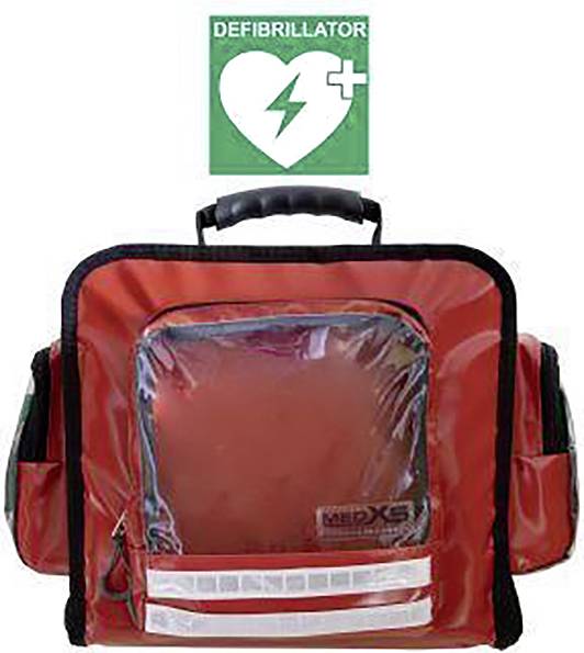 MEDX5 1-52344 Erste Hilfe Wandtasche mit Defibrillatorfach (leer) 40 x 35 x 25 Rot
