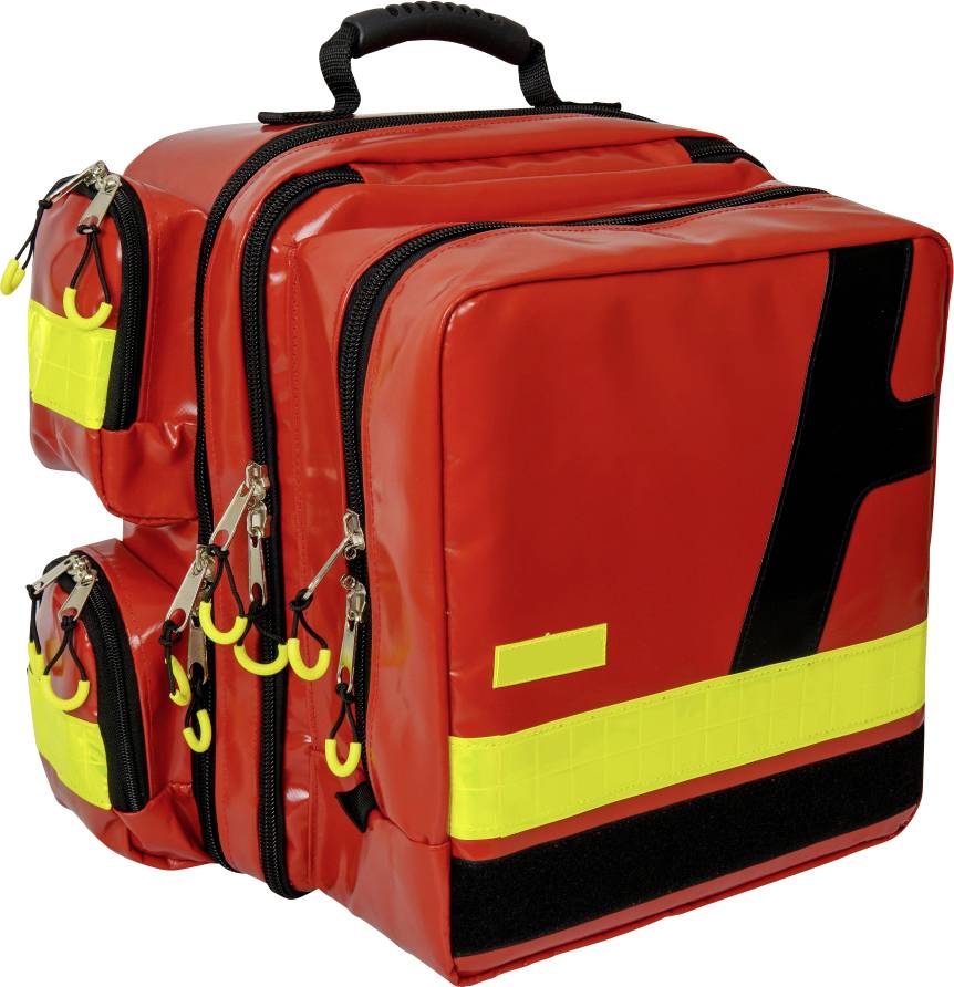 AEROcase 3-56076 Notfallrucksack mit Defibrillatorfach (leer) 40 x 42 x 27 Rot
