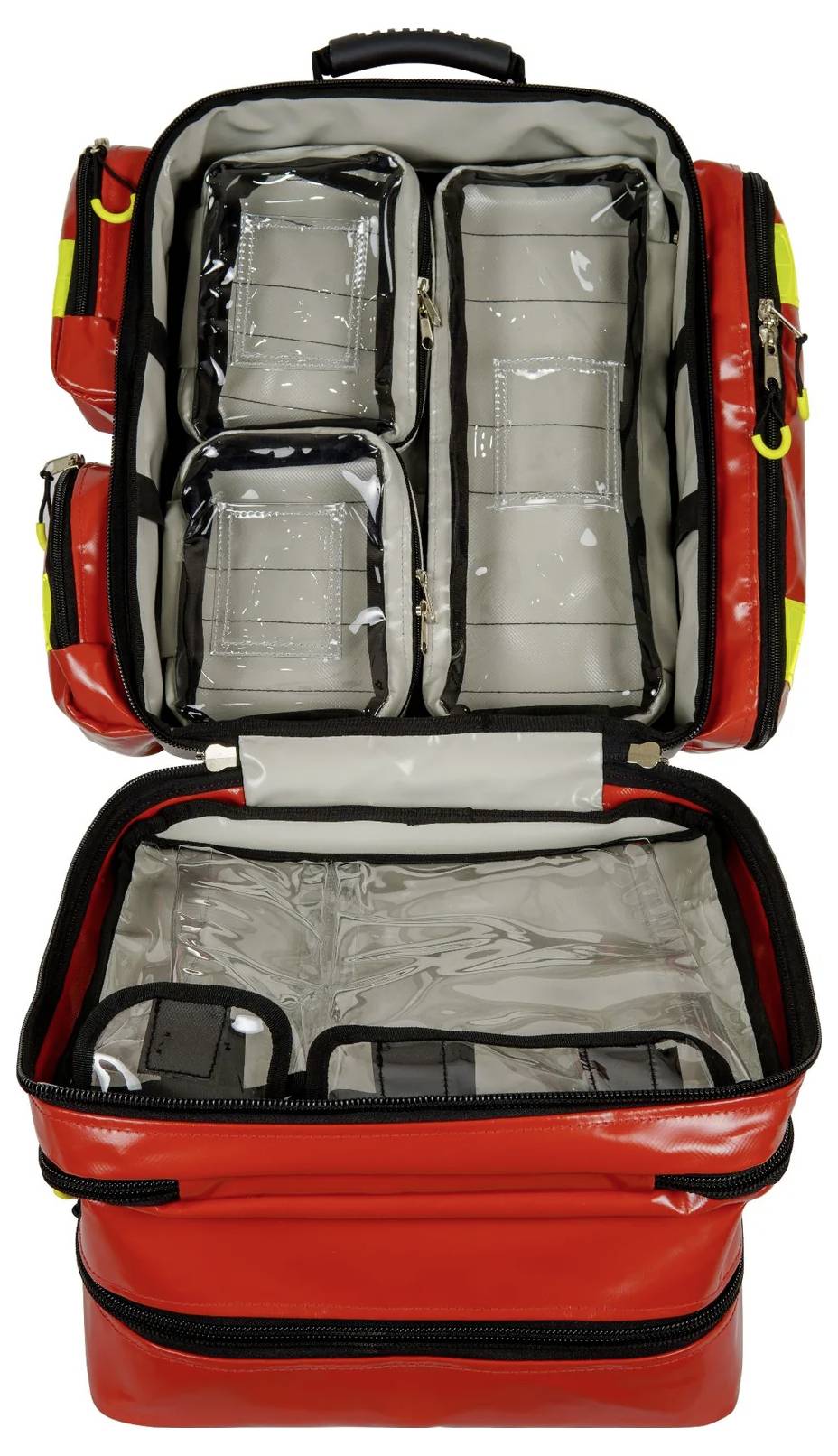 AEROcase 3-56076 Notfallrucksack mit Defibrillatorfach (leer) 40 x 42 x 27 Rot