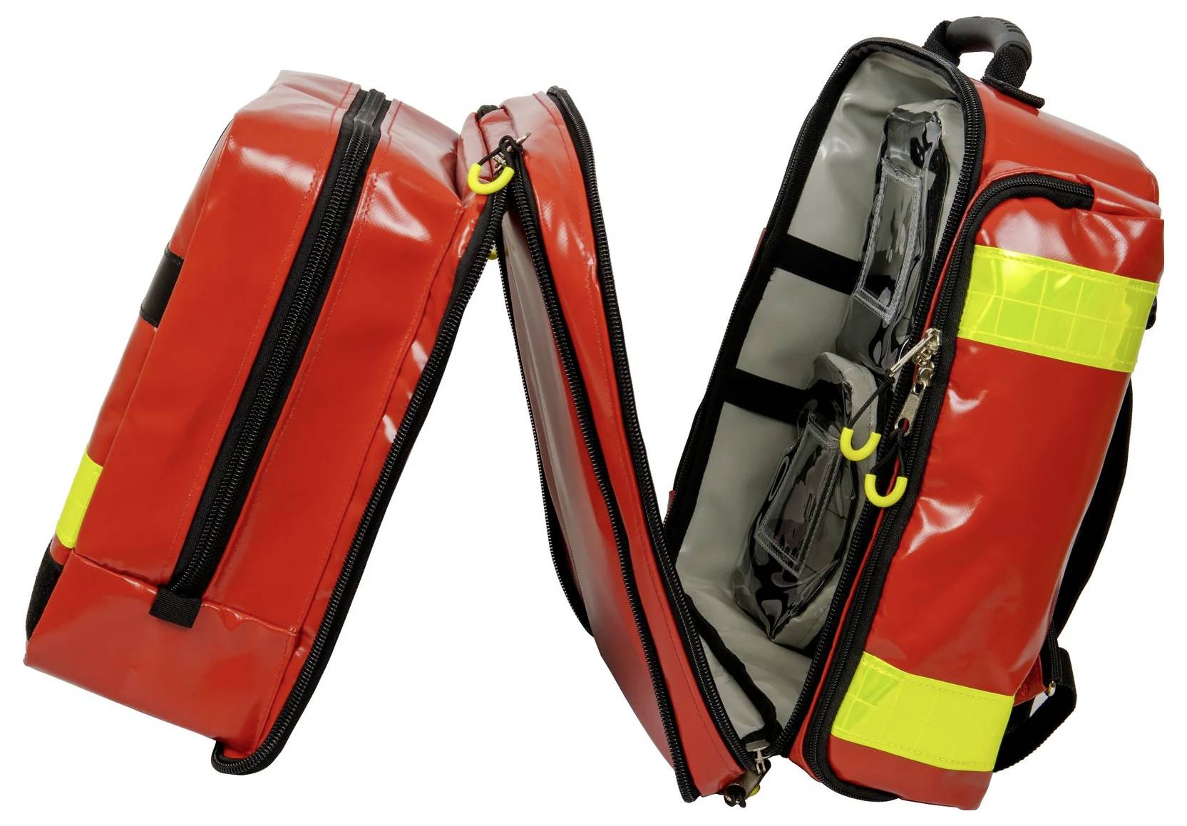 AEROcase 3-56076 Notfallrucksack mit Defibrillatorfach (leer) 40 x 42 x 27 Rot