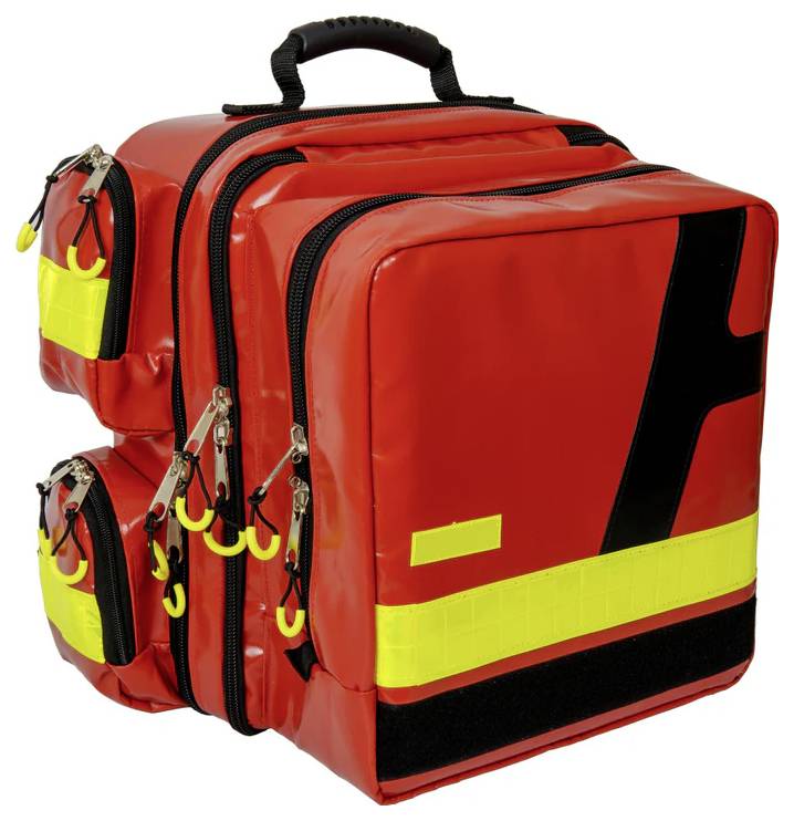 AEROcase 3-56076 Notfallrucksack mit Defibrillatorfach (leer) 40 x 42 x 27 Rot
