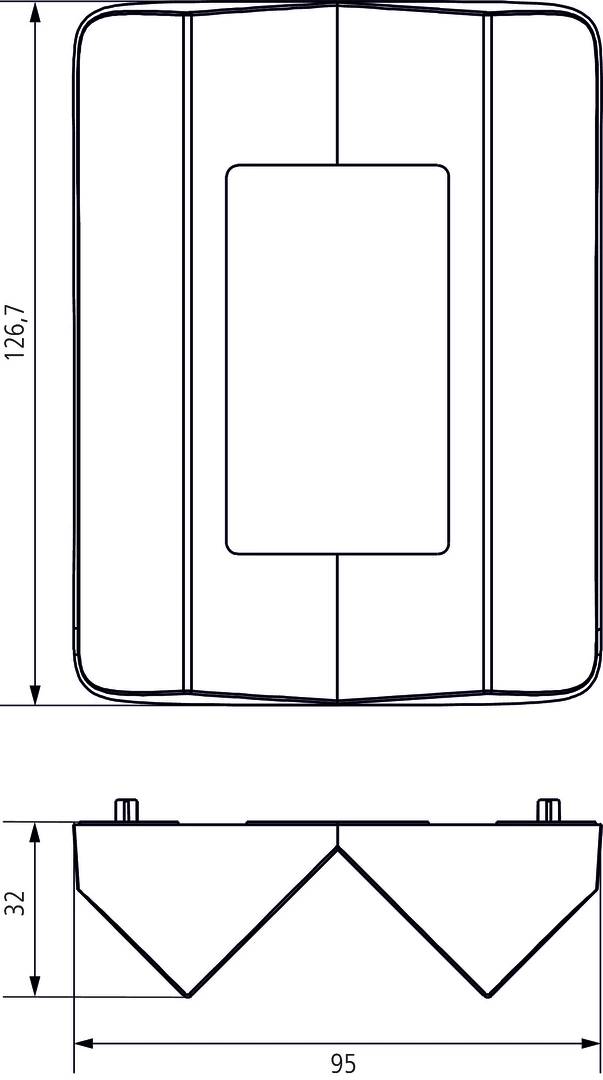 Theben 9070904 Eckwinkel Weiß