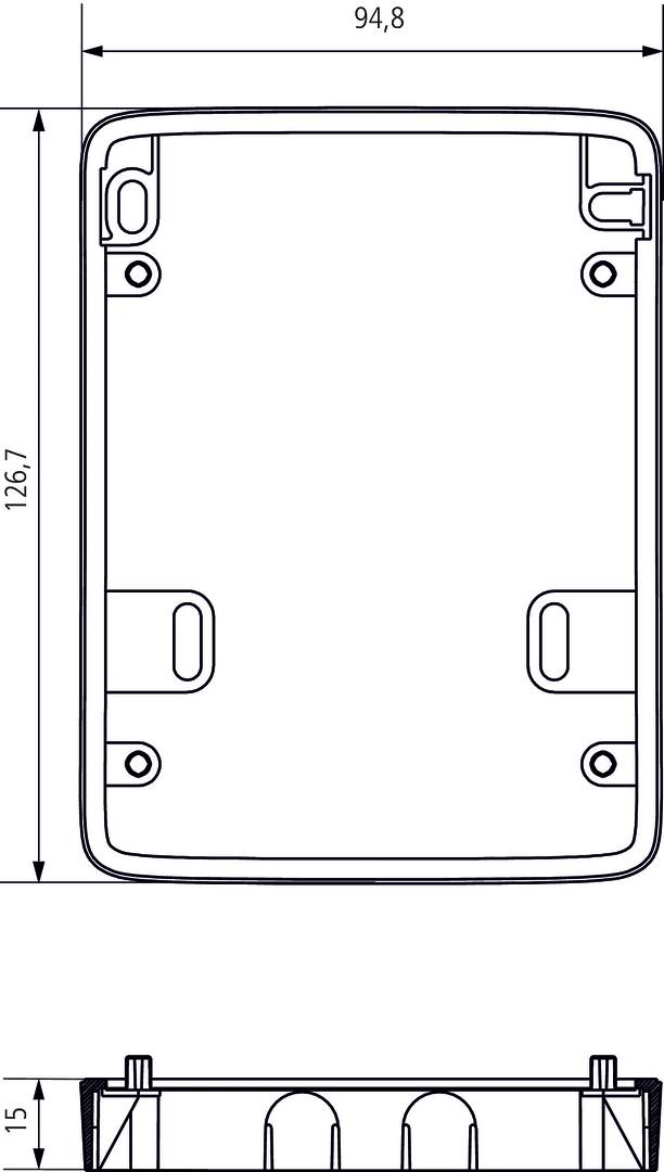 Theben 9070909 Abstandsrahmen Schwarz