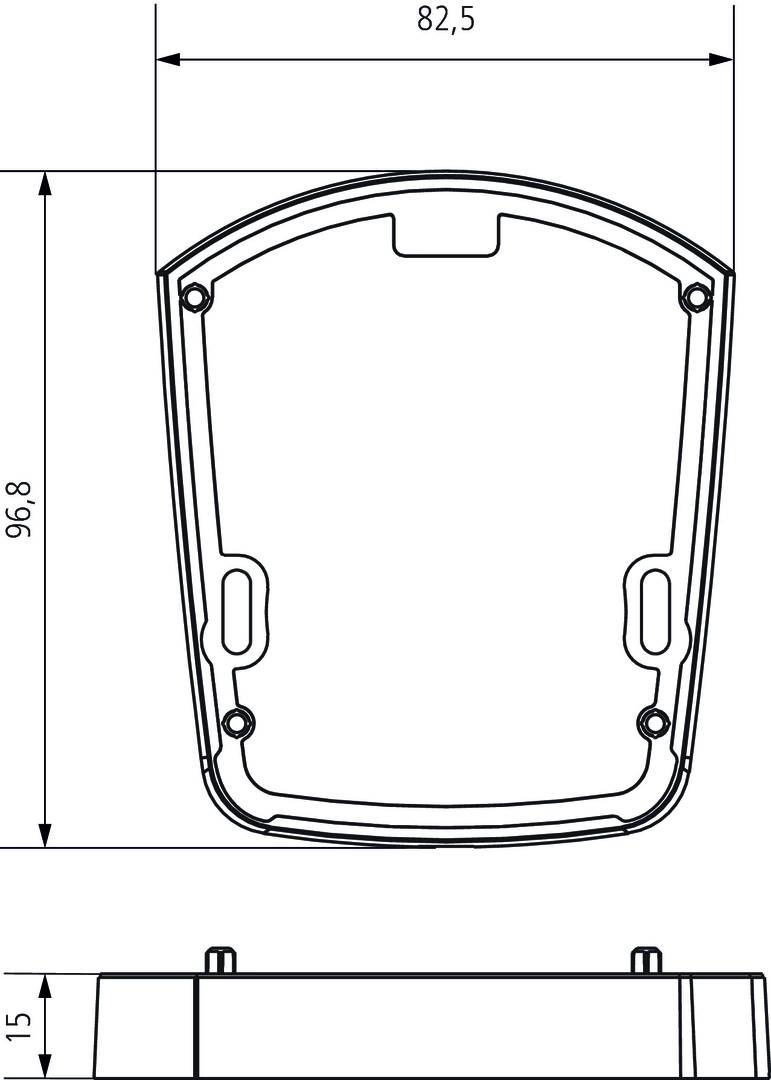 Theben 9070907 Abstandsrahmen Schwarz