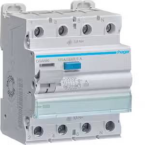 Hager CGA690 Fehlerstrom-Schutzschalter A 4polig 125A 0.5A 400V