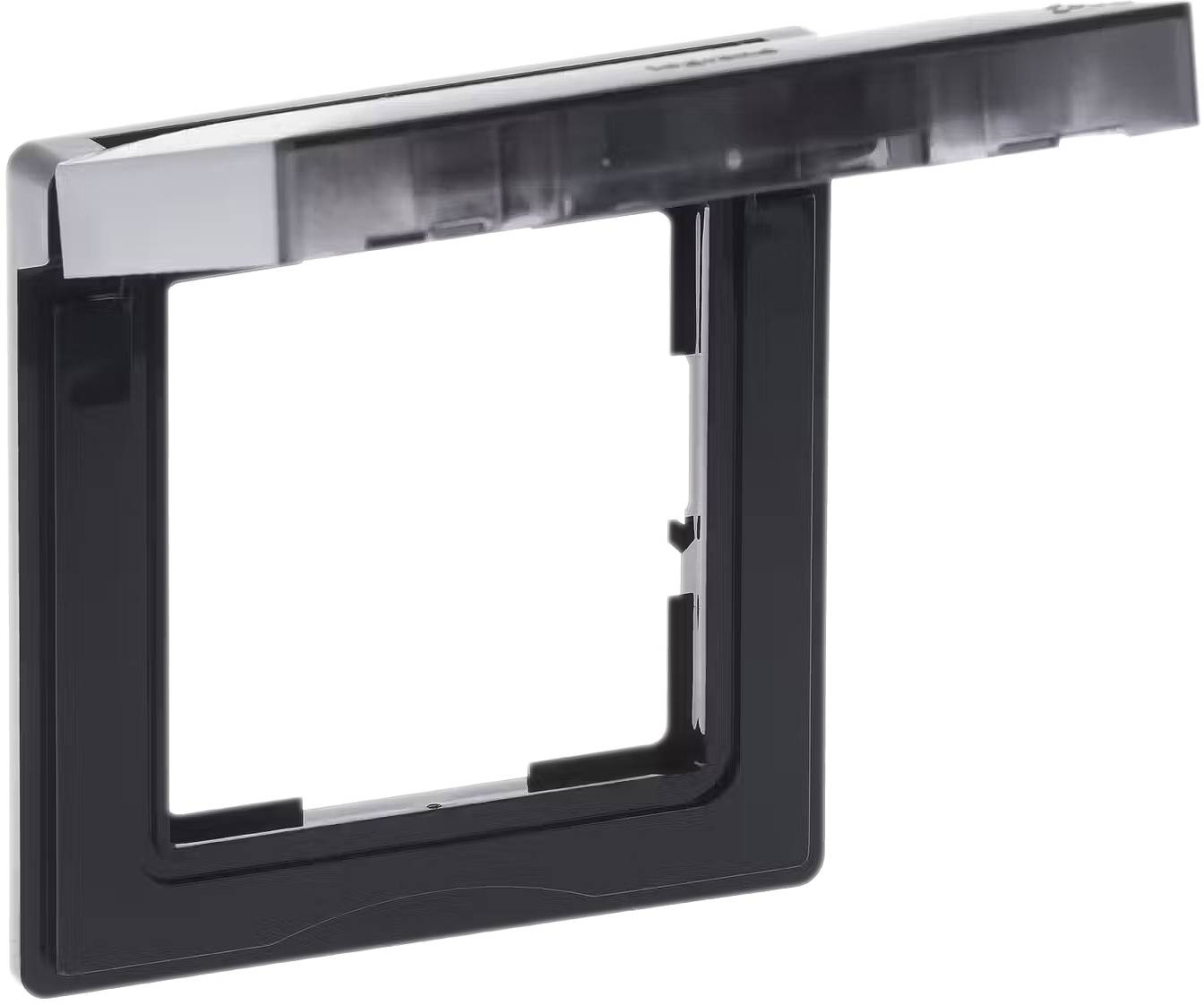 Legrand 765344 SEANO 1f Rahmen m.Klappdeckel IP44 in Farbausführung sw