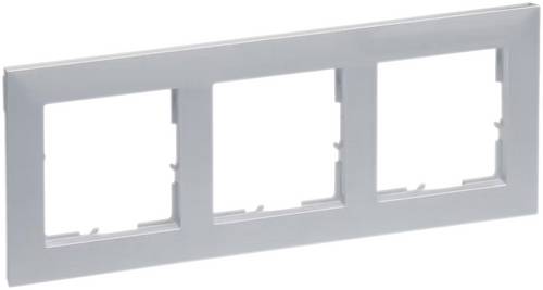 Legrand 765273 SEANO 3-fach Rahmen in der Farbausführung Aluminium lackiert
