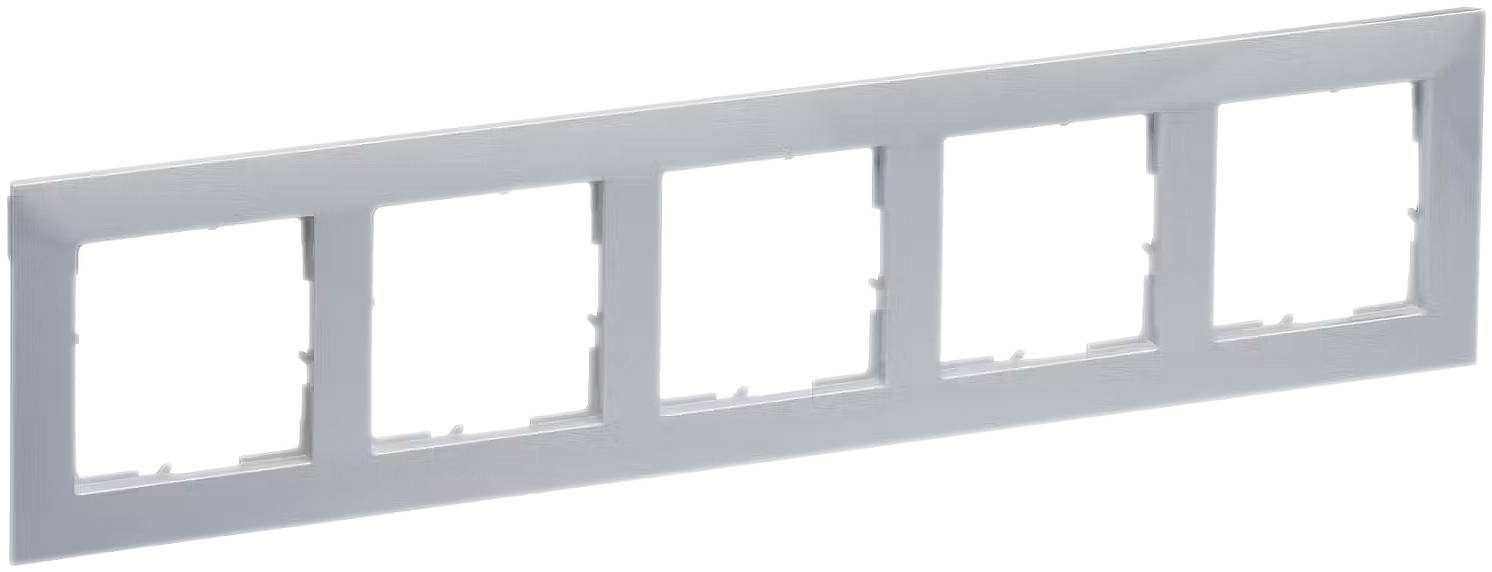 Legrand 765275 SEANO 5-fach Rahmen in der Farbausführung Aluminium lackiert