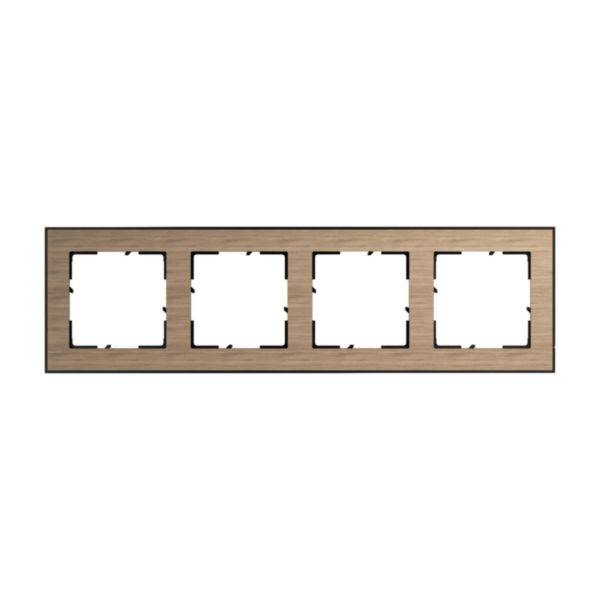 Legrand 765294 SEANO+4-fach Rahmen m.Echtmaterialoberfläche Farbausführung