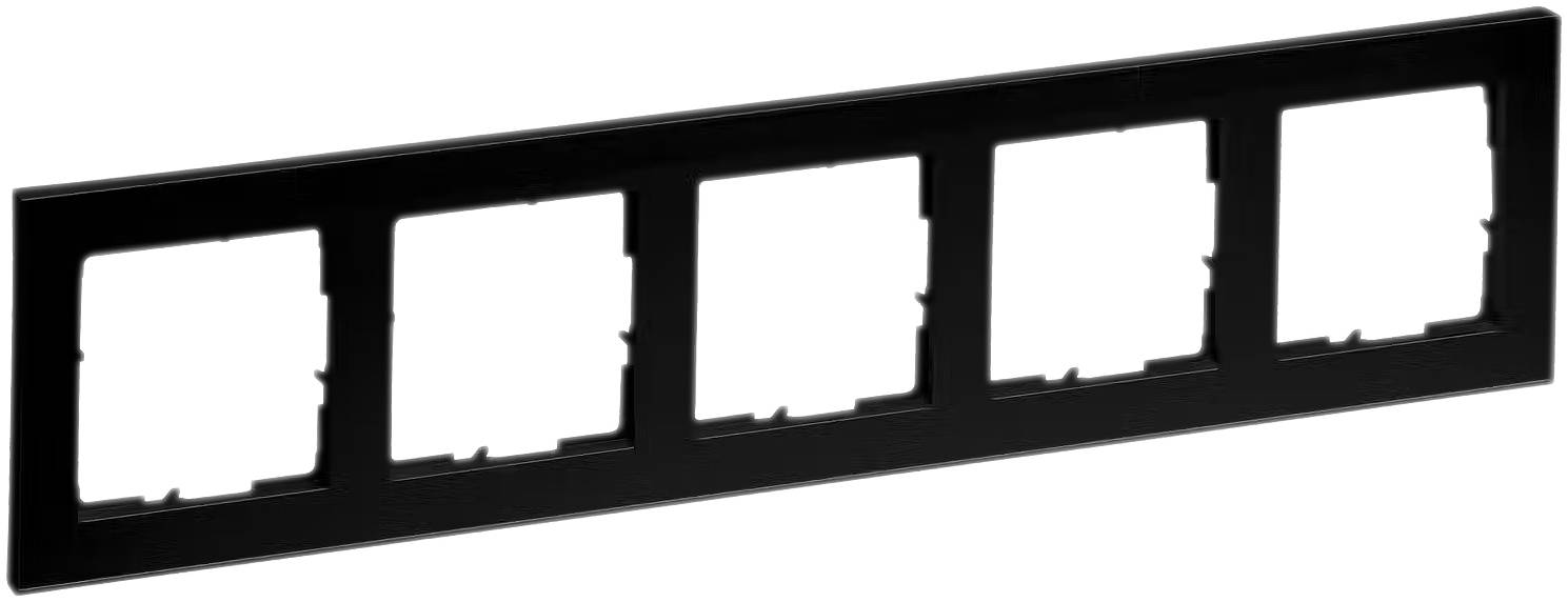 Legrand 5fach Rahmen Schwarz 765385 1St.