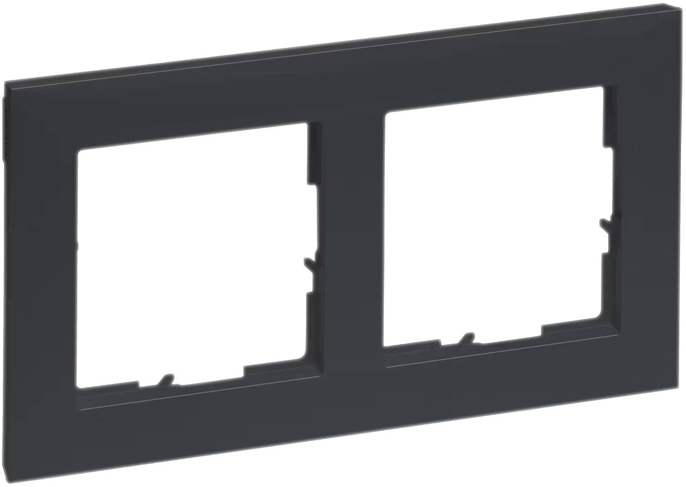 Legrand 765472 SEANO 2-fach Rahmen in der Farbausführung Anthrazit lackiert