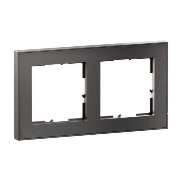 Legrand 2fach Rahmen Edelstahl 765492 1St.